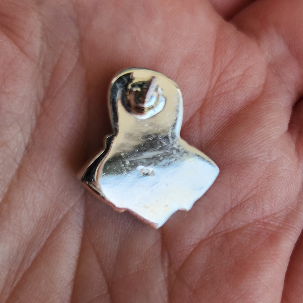 Handmade Sterling Silver 925 White Buffalo And Onyx Cluster Post Stud Earrings - Picture 5 of 8